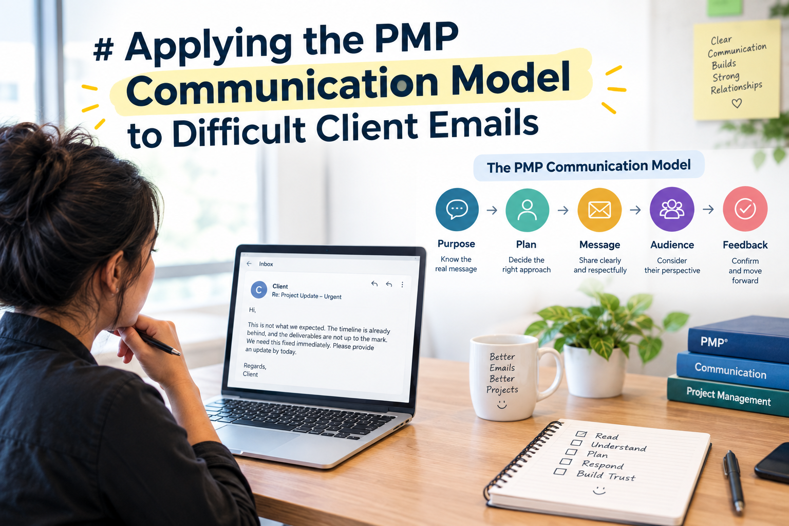 Applying the PMP Communication Model to Difficult Client Emails